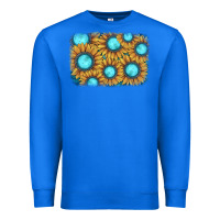 True Royal sunflower gemstone background Premium Sweatshirt - JahusDesignShop