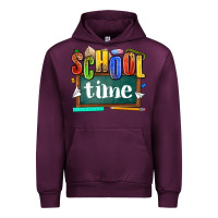 Mauve Wine school time Urban Hoodie - NancyCooperArtShop
