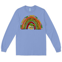 Colony Blue black history teacher rainbow Long Sleeve Tee - texasbilliewilder