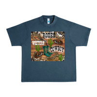 Midnight Navy western rodeo Urban Heavy Tee - RanaPortraitStore