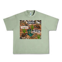 Oil Green western rodeo Urban Heavy Tee - RanaPortraitStore