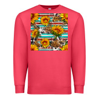 Cardinal serape leopard seamless pattern Premium Sweatshirt - BundleAndBundleShop