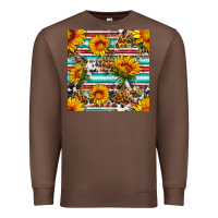 Chestnut serape leopard seamless pattern Premium Sweatshirt - BundleAndBundleShop