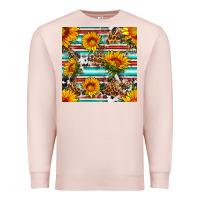 Pale Pink serape leopard seamless pattern Premium Sweatshirt - BundleAndBundleShop