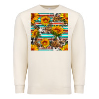 Sandshell serape leopard seamless pattern Premium Sweatshirt - BundleAndBundleShop