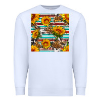 White serape leopard seamless pattern Premium Sweatshirt - BundleAndBundleShop