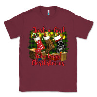 Burgundy just a girl who loves christmas Classic Tee - RanaPortraitStore