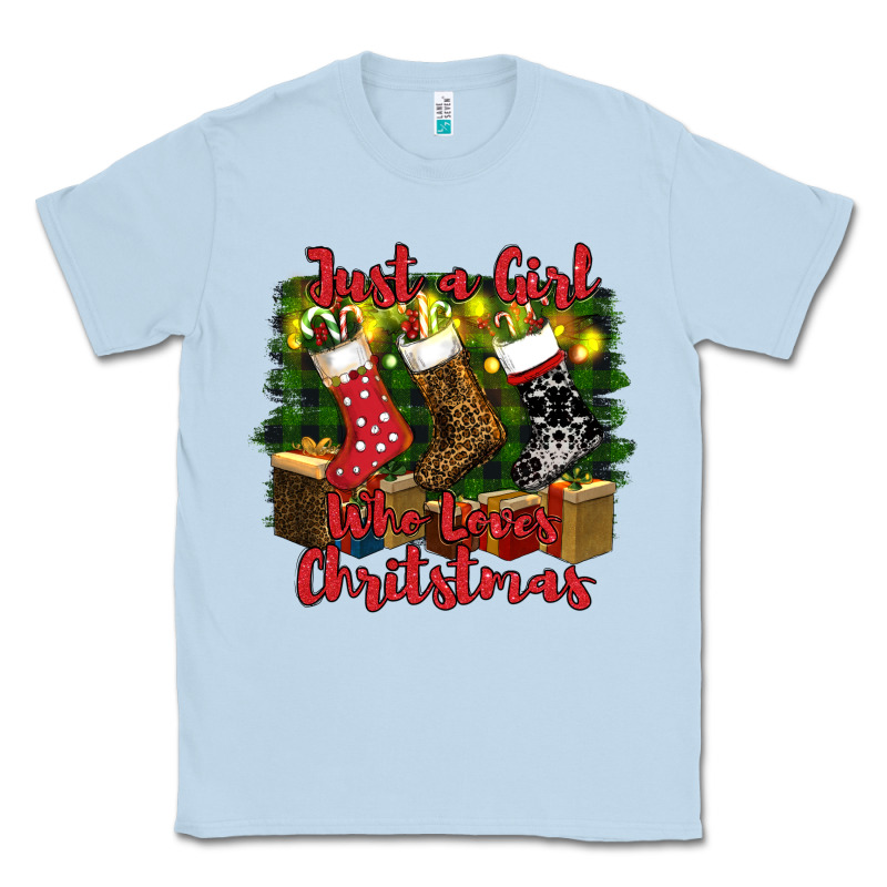 Just A Girl Who Loves Christmas Classic Tee by RanaPortraitStore | Teevron