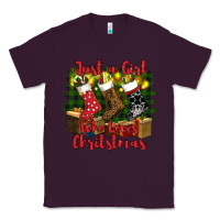 Plum just a girl who loves christmas Classic Tee - RanaPortraitStore