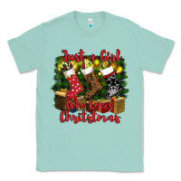 Seafoam just a girl who loves christmas Classic Tee - RanaPortraitStore