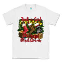 White just a girl who loves christmas Classic Tee - RanaPortraitStore