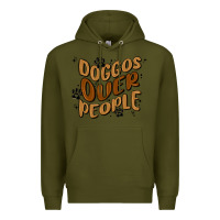 Army Green doggos over people Premium Hoodie - MaliasSmallBusiness