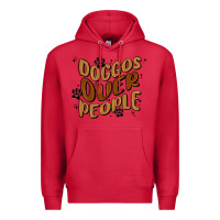 Cardinal doggos over people Premium Hoodie - MaliasSmallBusiness