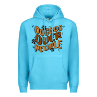 Ocean Blue doggos over people Premium Hoodie - MaliasSmallBusiness