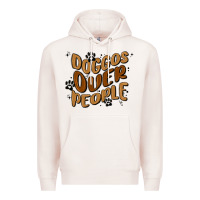 Pale Pink doggos over people Premium Hoodie - MaliasSmallBusiness