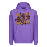 Purple doggos over people Premium Hoodie - MaliasSmallBusiness