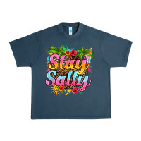 Midnight Navy stay salty Urban Heavy Tee - RanaPortraitStore