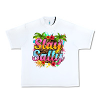 White stay salty Urban Heavy Tee - RanaPortraitStore
