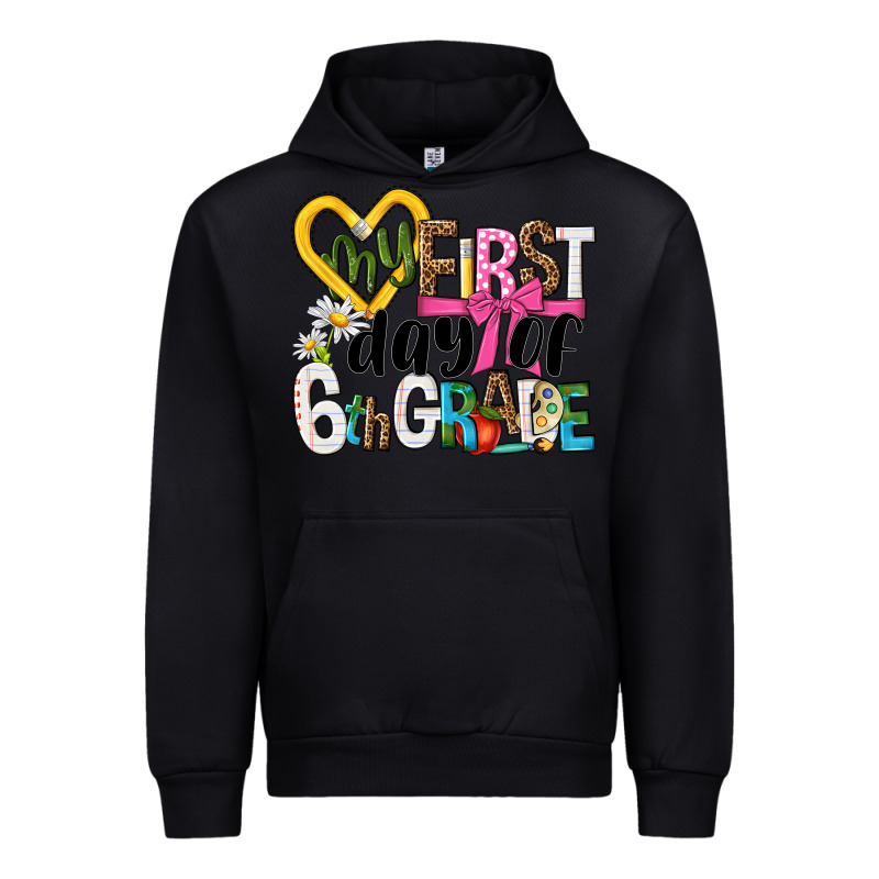 My First Day Of 6th Grade Urban Hoodie by NancyCooperArtShop | Teevron