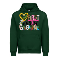 Forest Green my first day of 6th grade Urban Hoodie - NancyCooperArtShop