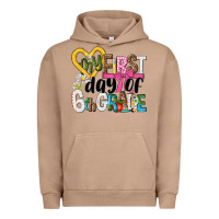 Pigment Burro my first day of 6th grade Urban Hoodie - NancyCooperArtShop