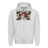 Dove Grey be joy ful Zipper Hoodie - CowhideDigitalArt