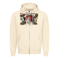 Sandshell be joy ful Zipper Hoodie - CowhideDigitalArt