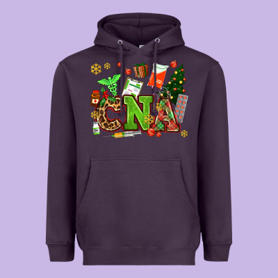 Cna Christmas Heavyweight Hoodie Designed By Adodesignshop