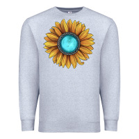 Heather Grey sunflower gemstone Premium Sweatshirt - JahusDesignShop