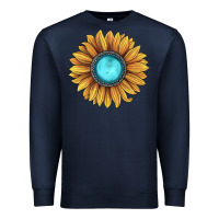 Navy sunflower gemstone Premium Sweatshirt - JahusDesignShop