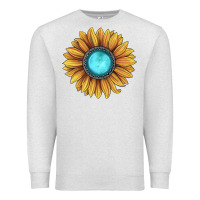 Oatmeal Heather sunflower gemstone Premium Sweatshirt - JahusDesignShop