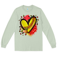 Matcha fruits and softball heart Long Sleeve Tee - Zillion Design Studio