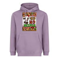 Lavender Christmas Ho Ho Ho Heifer Heavyweight Hoodie - Artiststas