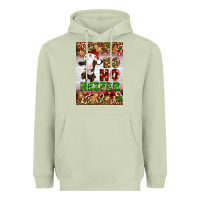 Matcha Christmas Ho Ho Ho Heifer Heavyweight Hoodie - Artiststas
