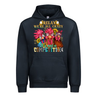 Navy relax were all crazy its not a competition Urban Hoodie - NancyCooperArtShop