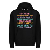 Black let them Premium Hoodie - MaliasSmallBusiness