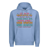 Colony Blue let them Premium Hoodie - MaliasSmallBusiness
