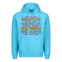 Ocean Blue let them Premium Hoodie - MaliasSmallBusiness