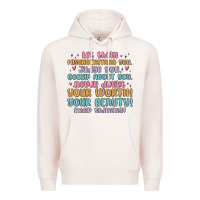 Pale Pink let them Premium Hoodie - MaliasSmallBusiness