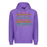 Purple let them Premium Hoodie - MaliasSmallBusiness