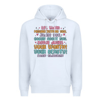 White let them Premium Hoodie - MaliasSmallBusiness