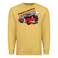 Antique Gold firefighter fire truck Premium Sweatshirt - Artiststas