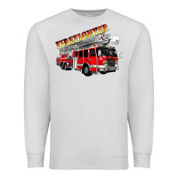 Dove Grey firefighter fire truck Premium Sweatshirt - Artiststas