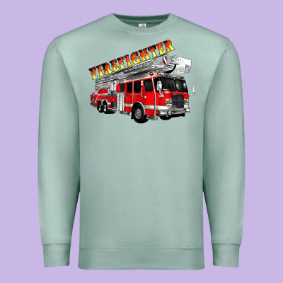 Firefighter Fire Truck Premium Sweatshirt Designed By Artiststas