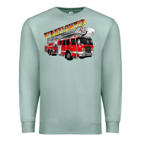 Seafoam firefighter fire truck Premium Sweatshirt - Artiststas