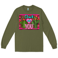 Army Green stuck on you cactus Long Sleeve Tee - RanaPortraitStore