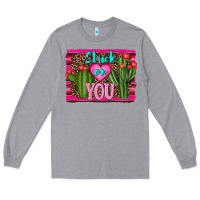 Heather Grey stuck on you cactus Long Sleeve Tee - RanaPortraitStore