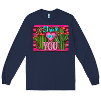 Navy stuck on you cactus Long Sleeve Tee - RanaPortraitStore