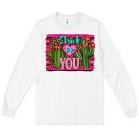 White stuck on you cactus Long Sleeve Tee - RanaPortraitStore