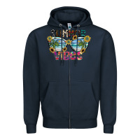 Navy summer vibes Zipper Hoodie - SublimationCraftShop
